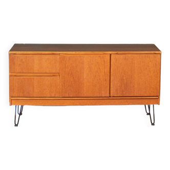 Retro Teak 1960s Mcintosh Sideboard On Hairpin Legs