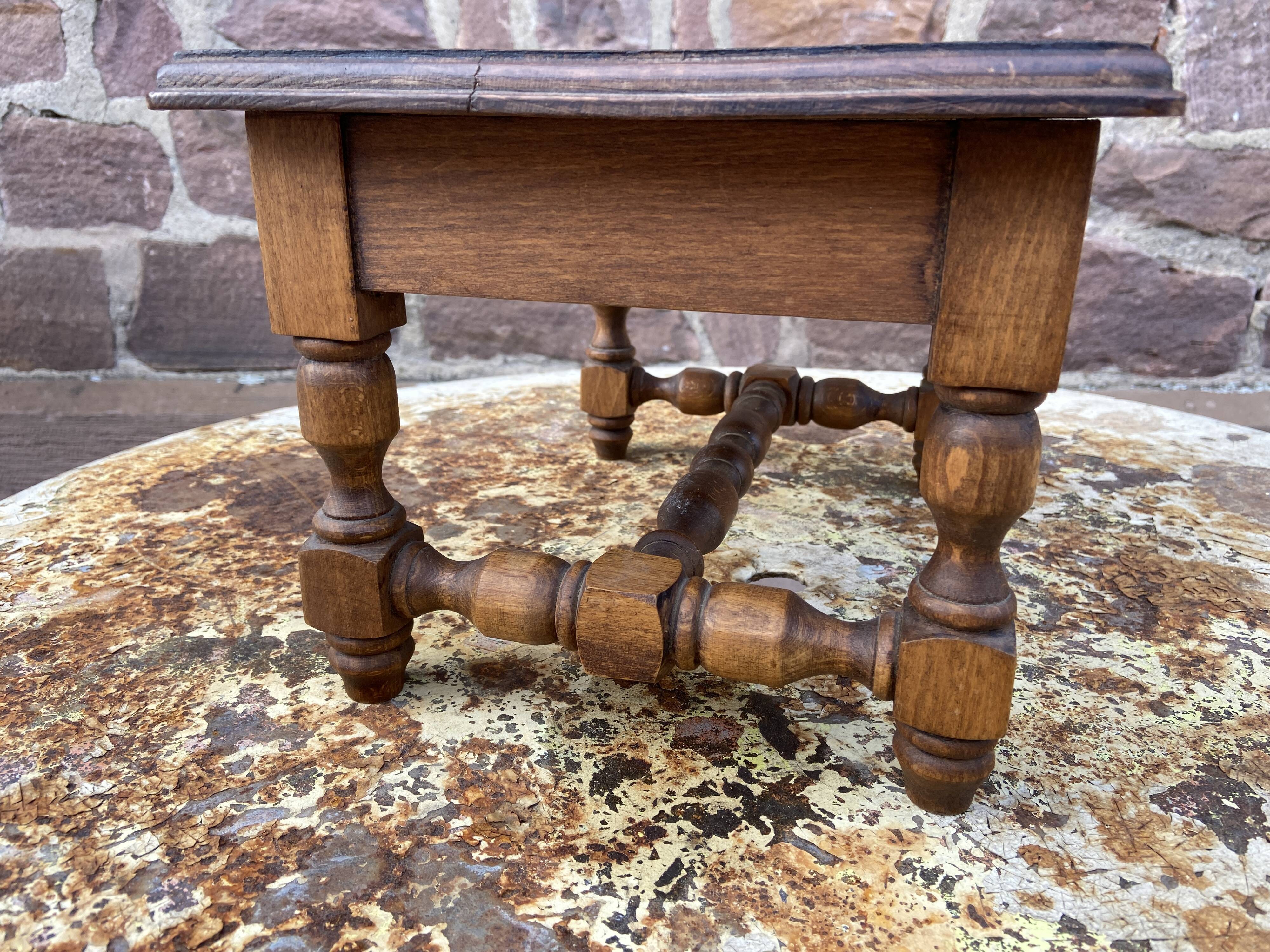 Vintage rustic footrest