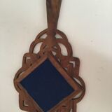 Opened wood mirror 16x29cm