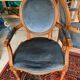 Pair of Louis XVI style medallion chairs
