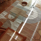 Woven carpet in jute and wool 240x170cm
