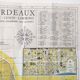 Vintage map Bordeaux and its suburbs