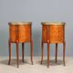 Tables de chevet anciennes style Napoléon III en bois de rose XXe siècle