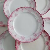 Set of 7 iron earth plates Onnaing Narcisses