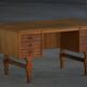 Free-standing desk in Oak by Henning Kjærnulf, Mid-century Danish Modern, 1950s