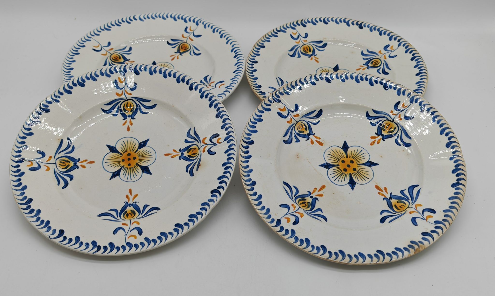 Lot de 4 assiettes Sarreguemines