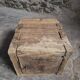 French antique oak safe, lockable rustic chest, circa 1750–1850.