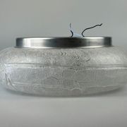 60s 70s ceiling lamp Plafoniere Ice Glass Doria Germany Space Age Design
