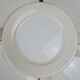 Assiettes Gien modernistes à pois dorés – lot de 9