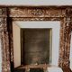Louis XVI Style Fireplace In Speckled Red Marble 20th Century