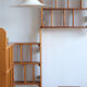 Wooden corner shelves