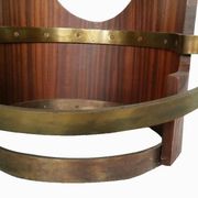 Vintage Wooden Stools, Italy, 1950s, Set of 2