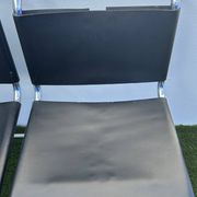 Pair of MR 10 chairs with Mies Van der Rohe laces, Knoll International