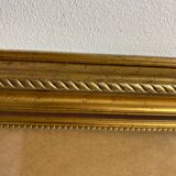 Glazed carved wooden frame