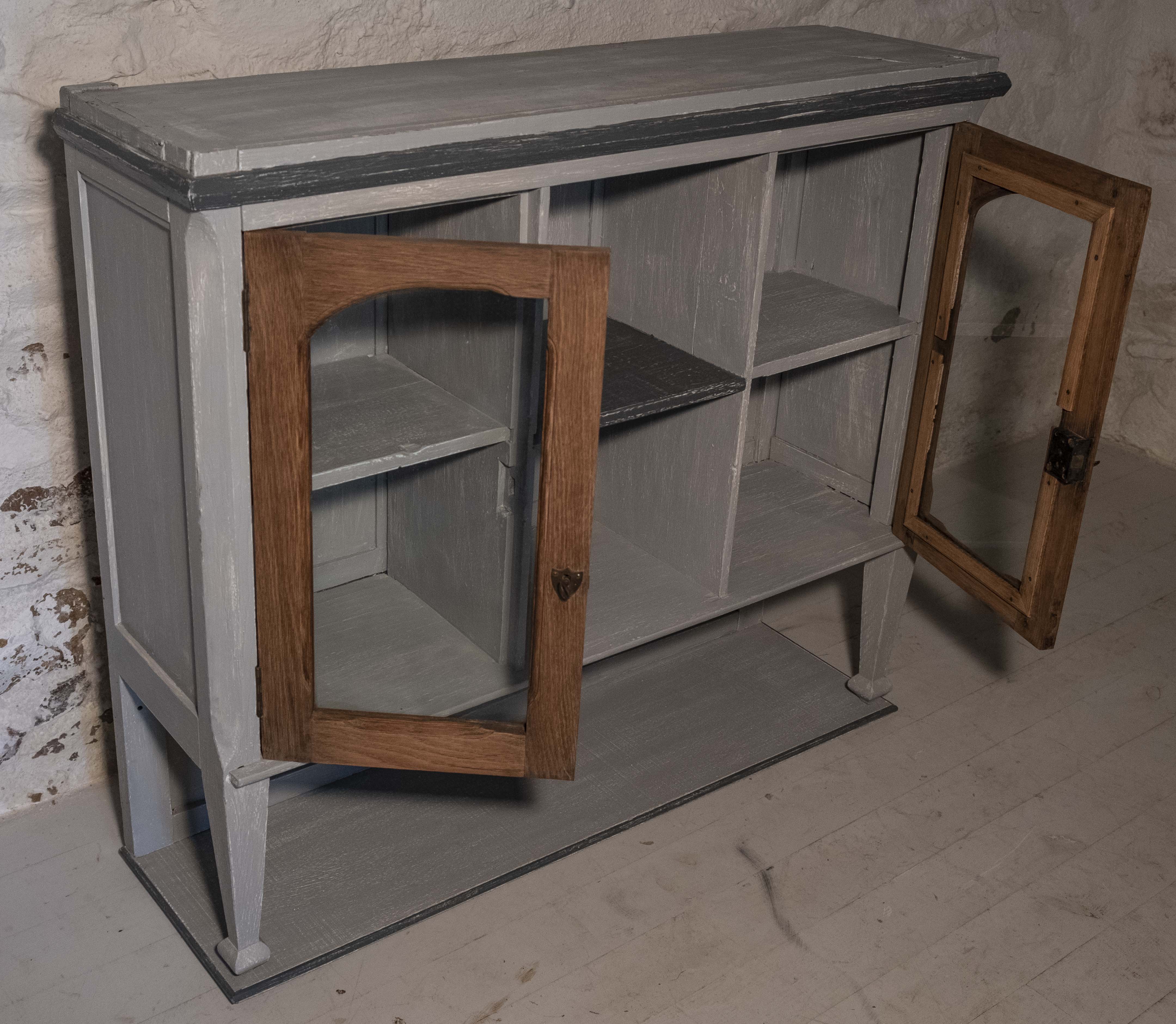 Hanging furniture with glass doors