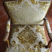 Counterpart of Louis XV period armchairs called "A la Reine"