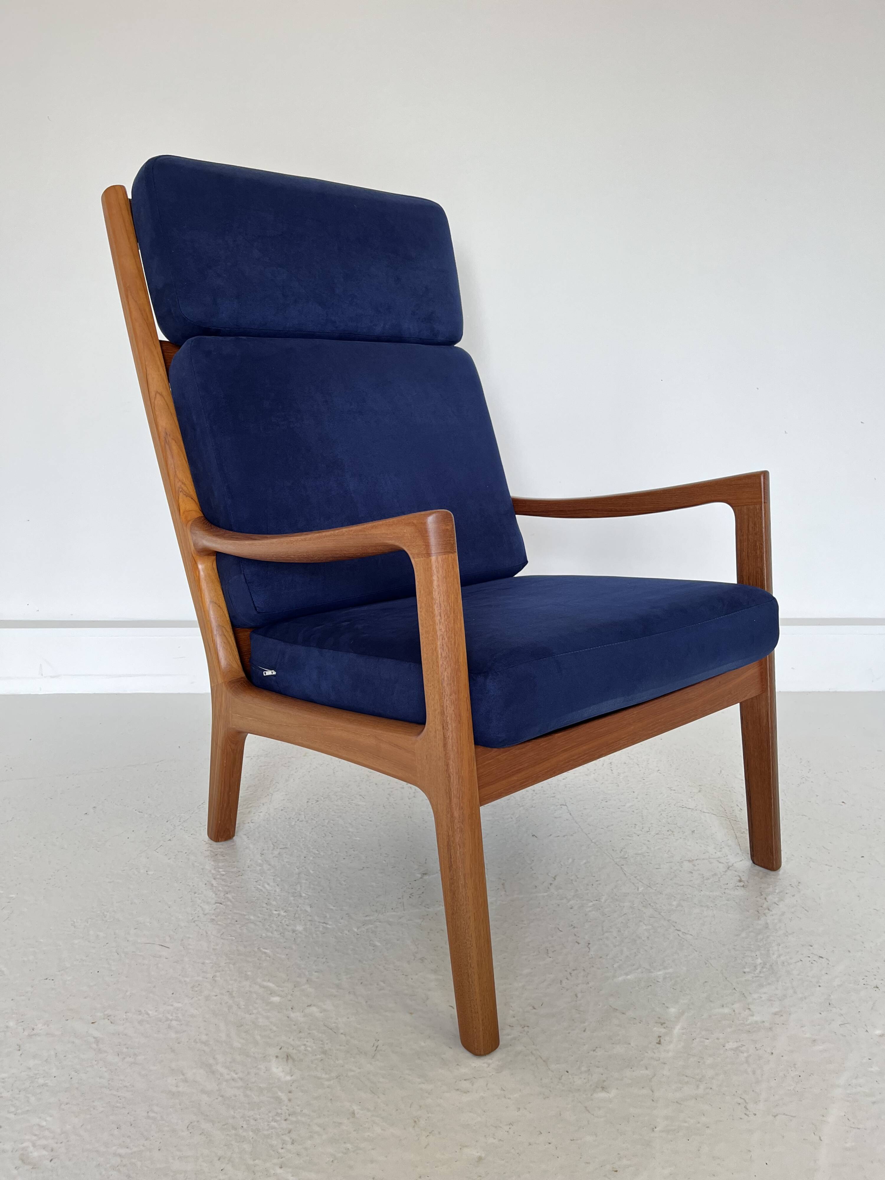 Mid-Century Modern Teak Senator Chair by Ole Wanscher for Poul Jeppesen,