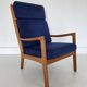 Mid-Century Modern Teak Senator Chair by Ole Wanscher for Poul Jeppesen,