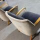 Bi color armchair of the 59/60