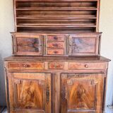 19th century Dauphinois sideboard in cherry wood, 2-part sideboard