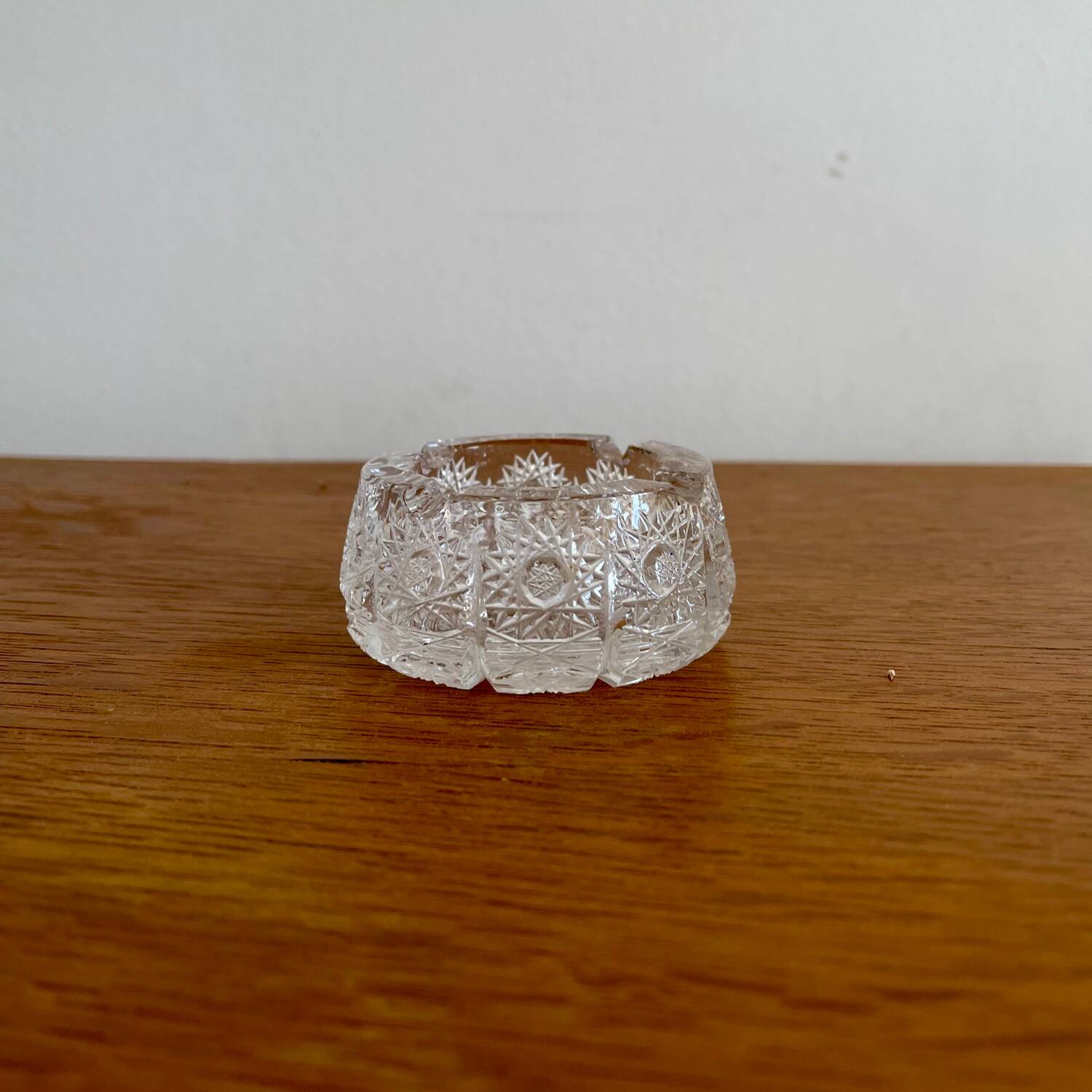 Bohemian crystal ashtray