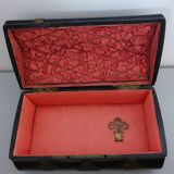 Domed Napoleon III hinged chest by Alphonse Giroux in Paris