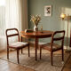 Pair of Scandinavian teak chairs from the 1960s.