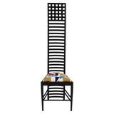 Mid-Century Modern Mackintosh "292 Hill House 1" Black Italian Ashwood Chair