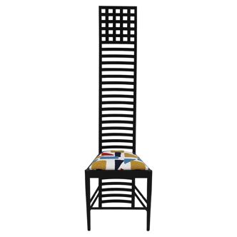 Mid-Century Modern Mackintosh "292 Hill House 1" Black Italian Ashwood Chair