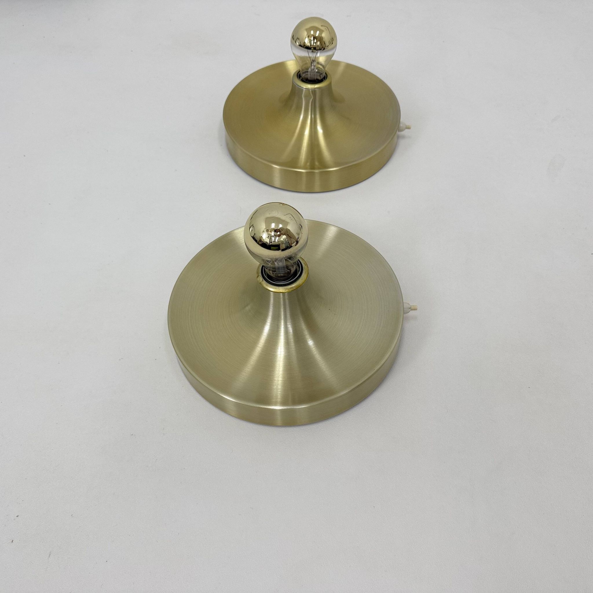Mid-century design honsel space age disc lamp , 1970s attributed to Charlot