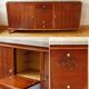 Rosewood and rosewood sideboard in the style of Jules Leleu