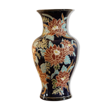 Enamelled ceramic flower vase