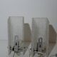 2 appliques perspex 1970