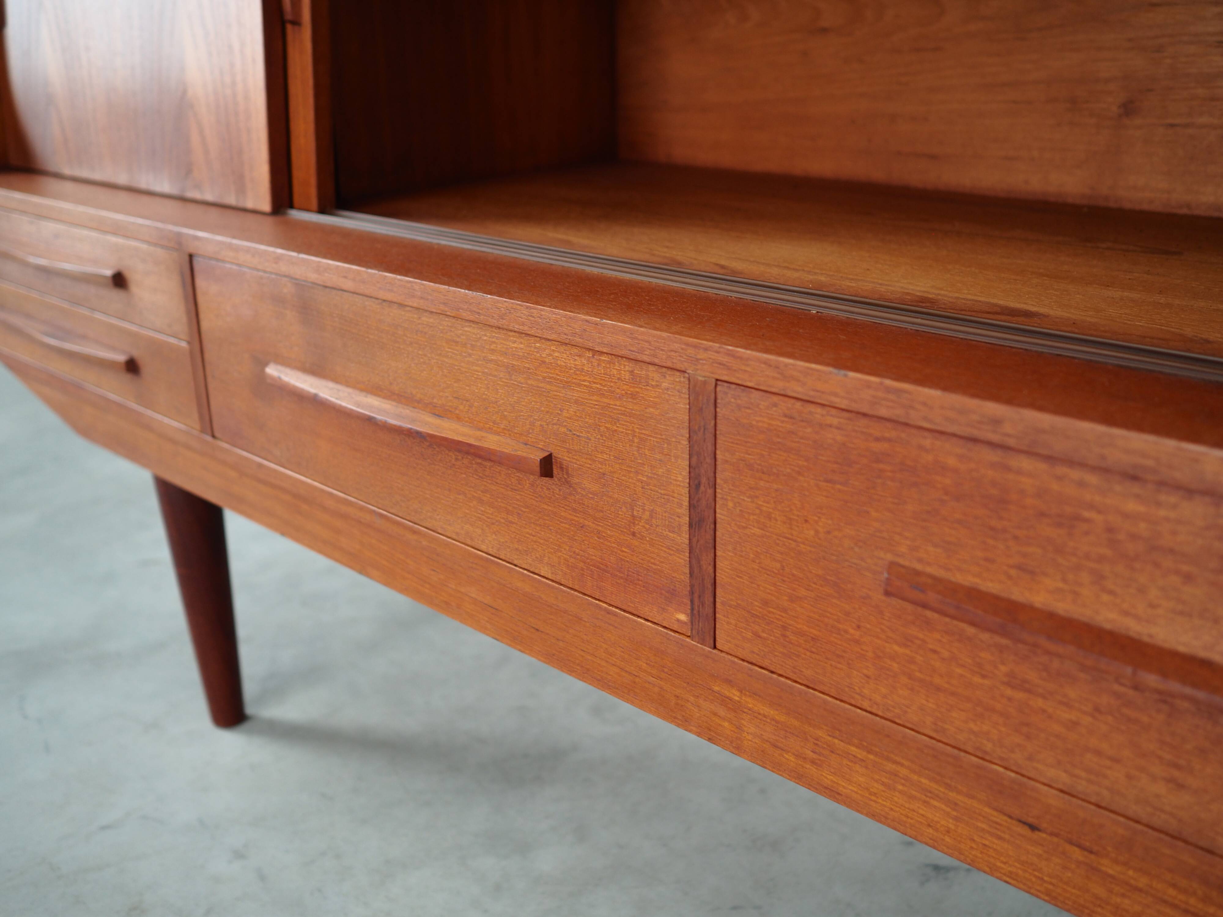 Teak highboard, Danish design, 1960s, production: Denmark