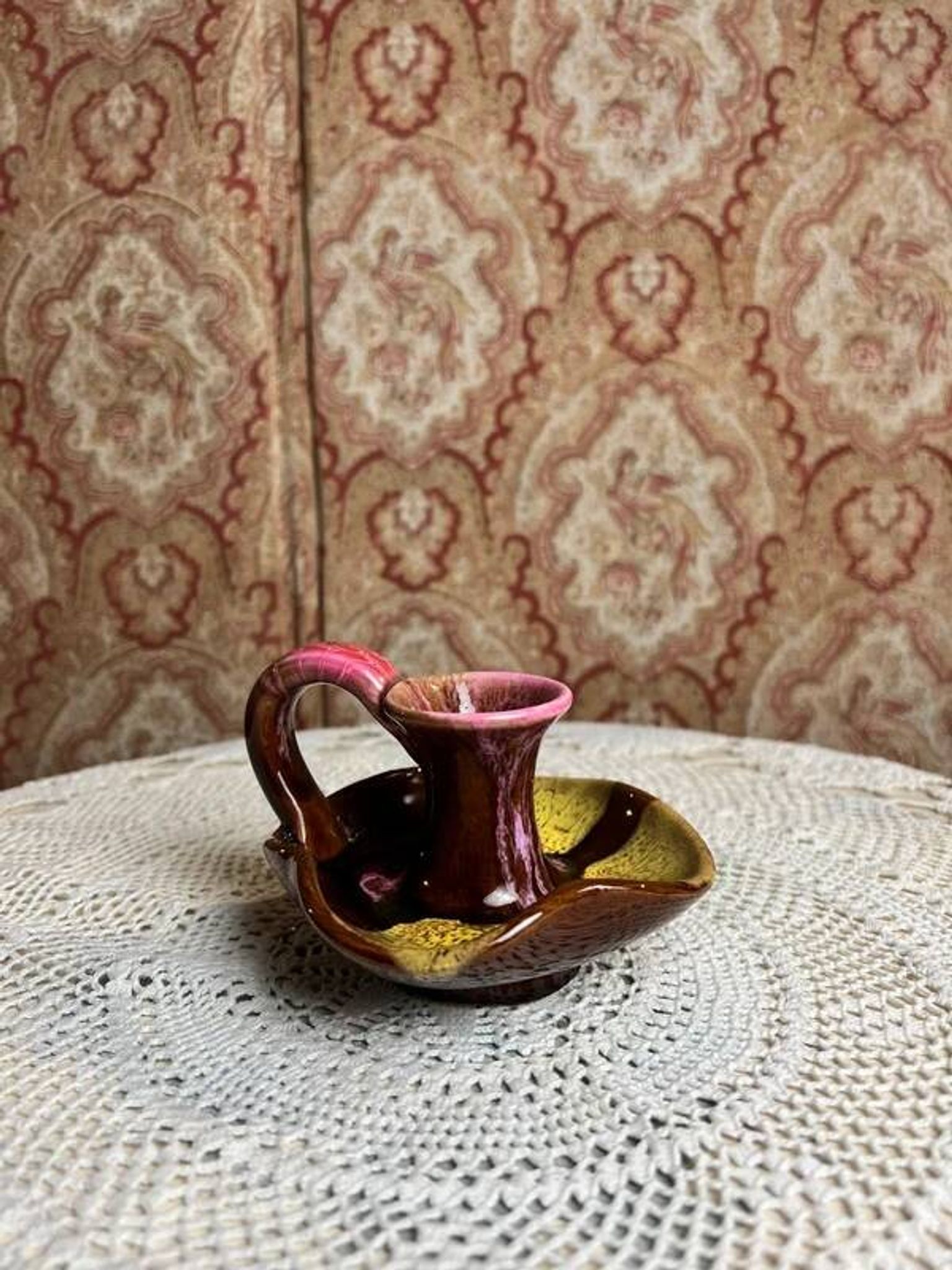 Vallauris ceramic hand candle holder