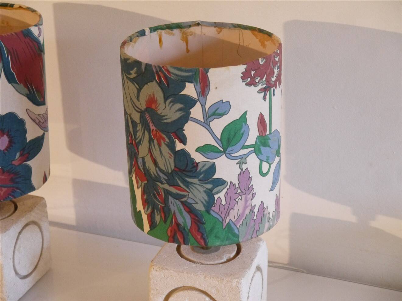 Pair of lamps made of Gard stone, 1970.