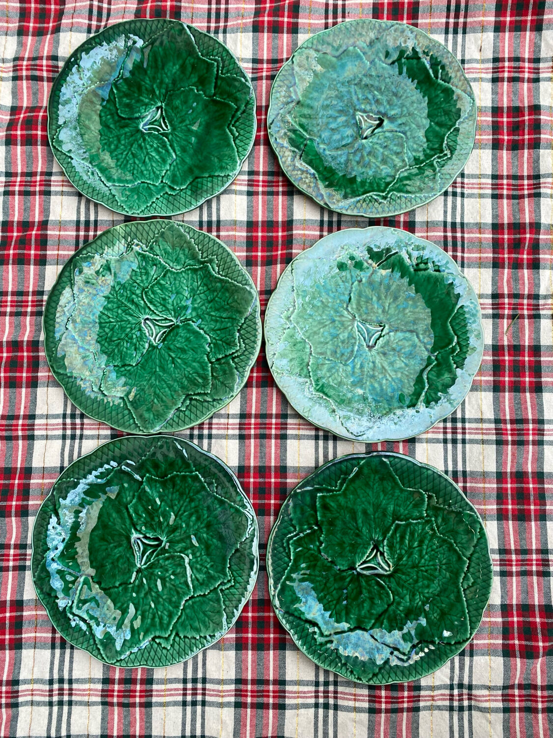 Assiettes à dessert Barbotine Gien