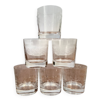 6 verres à whisky Matignon