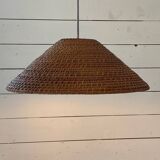 Rattan pendant lamp from the 60s