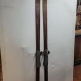 Paire de skis ancien