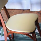 Chaises coeur Baumann jaune