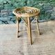 Vintage 1960s rattan stool