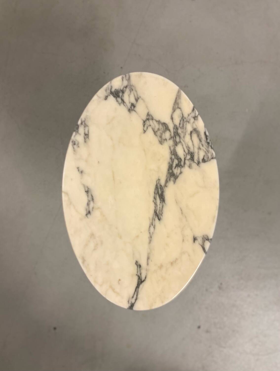 Saarinen Tulip Oval Marble Side Table for Knoll