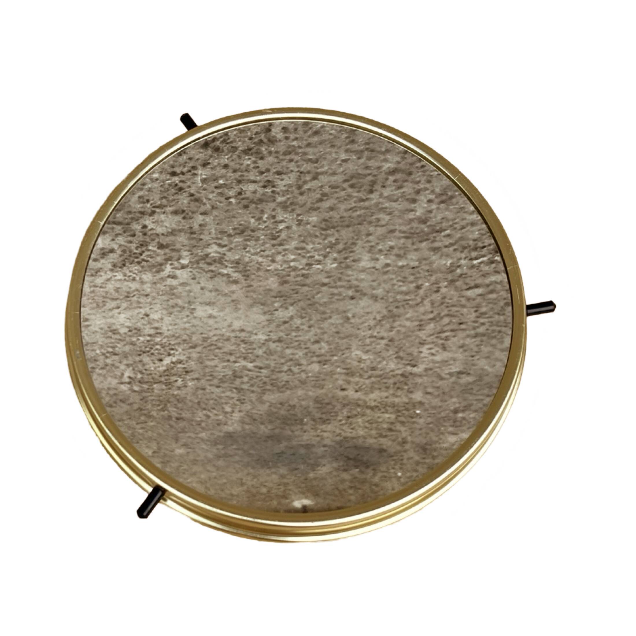 Hollywood Regency style rotating mirrored tray, Germany, 1960s.