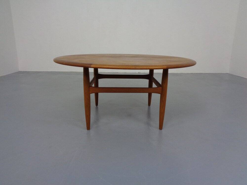 Large Danish coffee table in teak from CFC Silkeborg, 1960s.