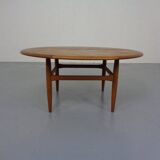 Large Danish coffee table in teak from CFC Silkeborg, 1960s.