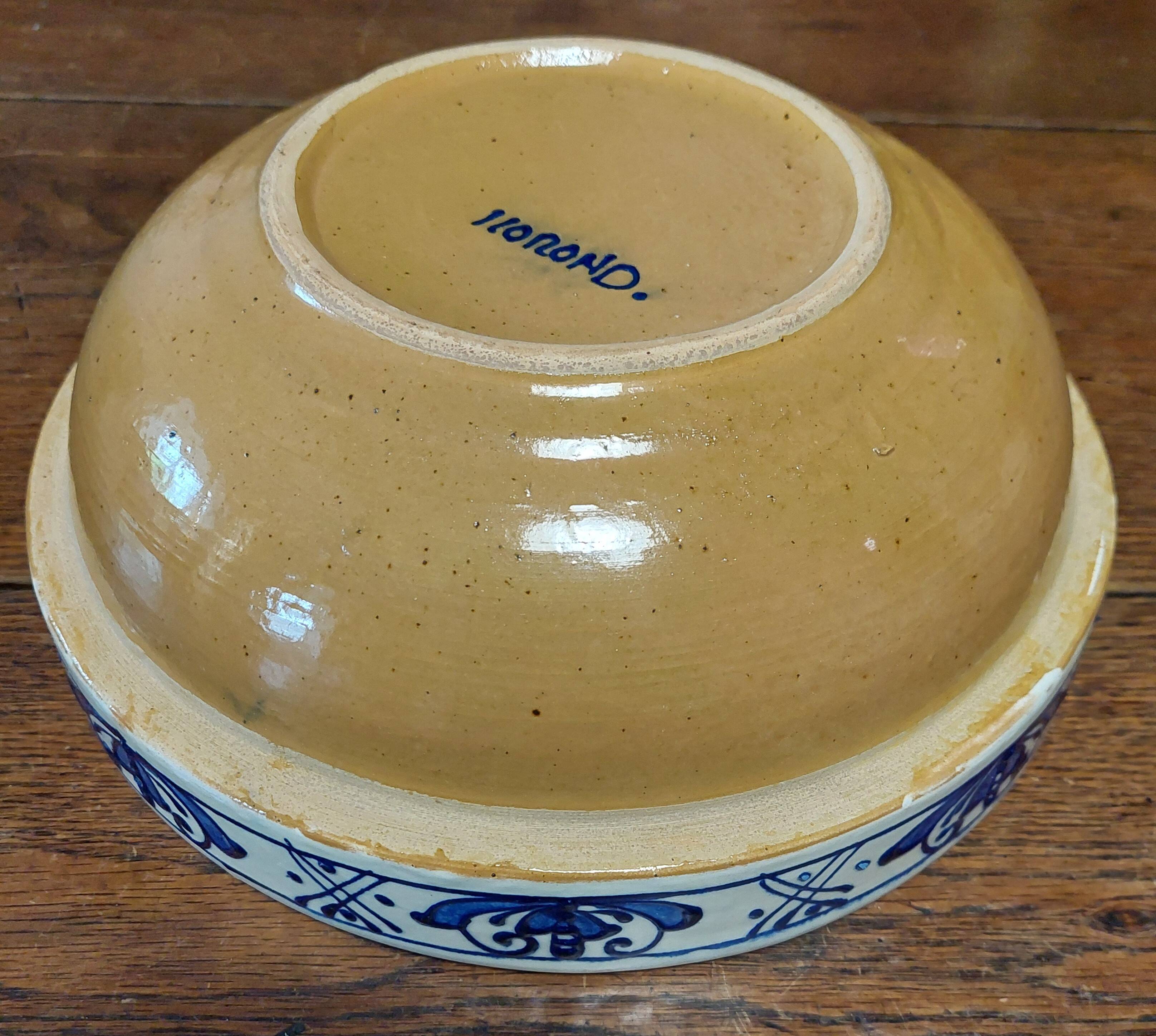 Korond ceramic salad bowl, Romania, 20th century