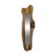 Vintage free-form mirror in solid wood.
