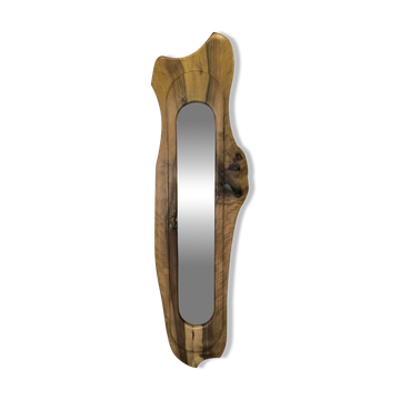Miroir vintage de forme libre en bois massif