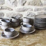 Set of 10 coffee cups and saucers Chantal and Thierry Robert